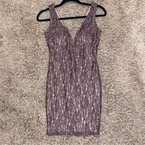 Brown Lace Dress